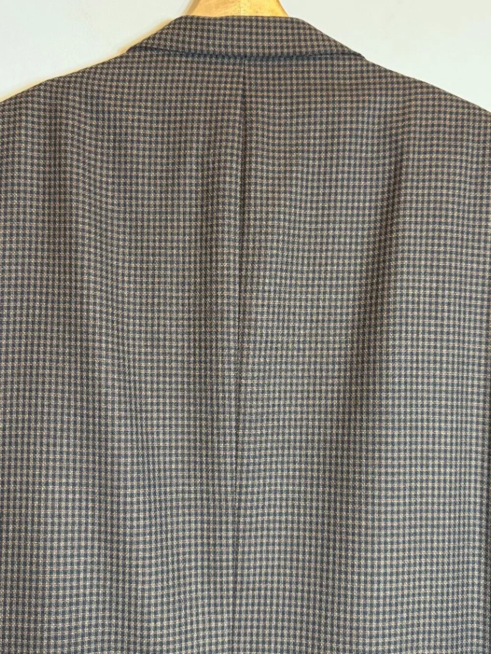 Hart Schaffner Marx Plaid Wool Sport Coat Dinner Jacket Blazer Men's 48R Brown